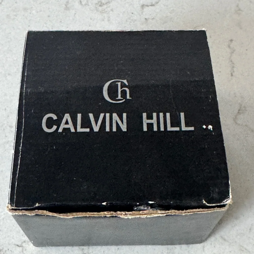 Calvin Hill Womens‎ Silver Tone Oval Quartz Watch with Porcelain Trinket Box NIB